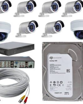 CCTV 4, 6, 8 channel complete package